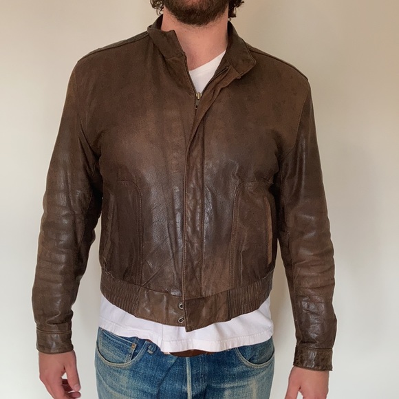 Reed Sportswear Vintage Leather Racer Jacket - Picture 3 of 14